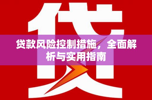 南京贷款风险控制措施，全面解析与实用指南