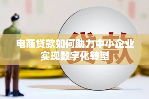 南京电商贷款如何助力中小企业实现数字化转型