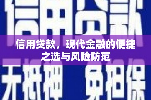 南京信用贷款，现代金融的便捷之选与风险防范