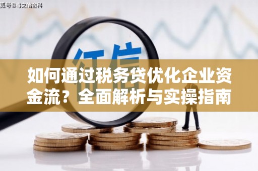 南京如何通过税务贷优化企业资金流？全面解析与实操指南