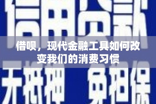 南京借呗，现代金融工具如何改变我们的消费习惯