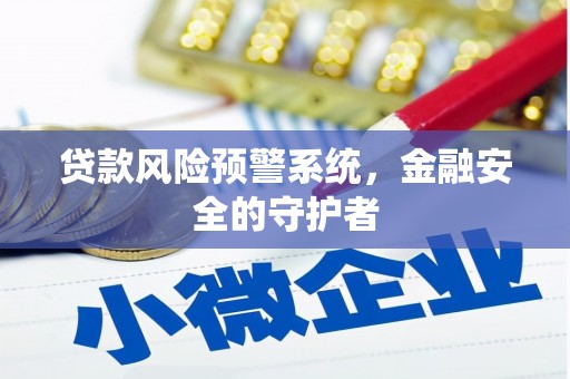 南京贷款风险预警系统，金融安全的守护者