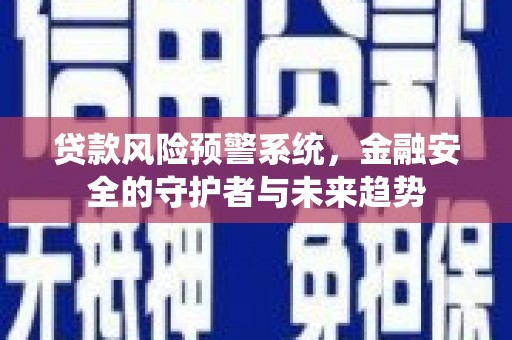 南京贷款风险预警系统，金融安全的守护者与未来趋势