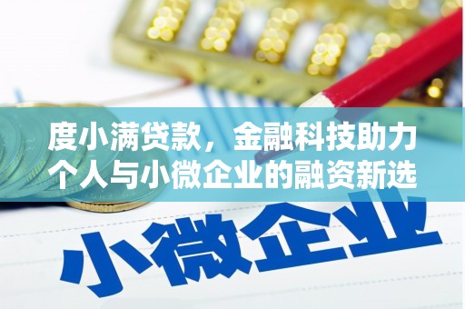 南京度小满贷款，金融科技助力个人与小微企业的融资新选择