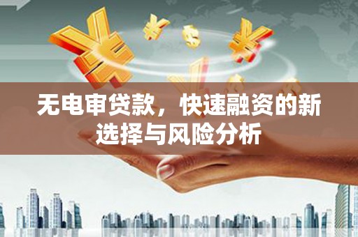 南京无电审贷款，快速融资的新选择与风险分析