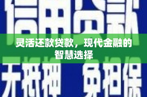 南京灵活还款贷款，现代金融的智慧选择