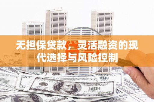 南京无担保贷款，灵活融资的现代选择与风险控制