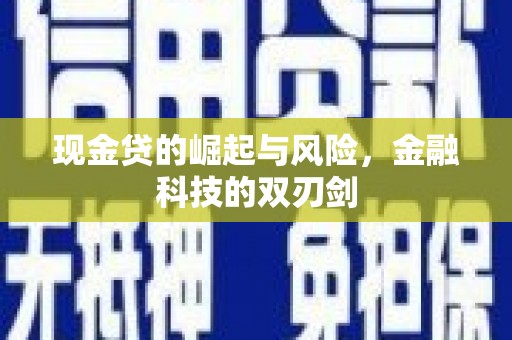 南京现金贷的崛起与风险，金融科技的双刃剑