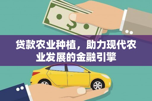 南京贷款农业种植，助力现代农业发展的金融引擎