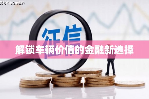 南京解锁车辆价值的金融新选择