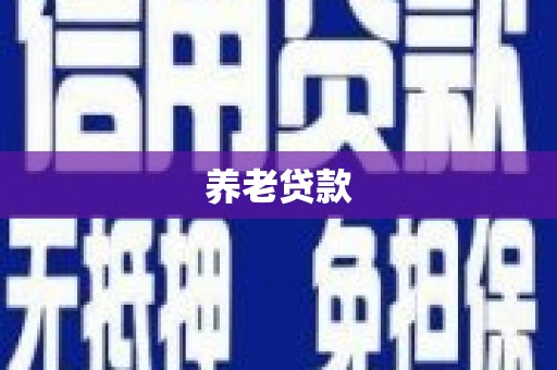 南京养老贷款